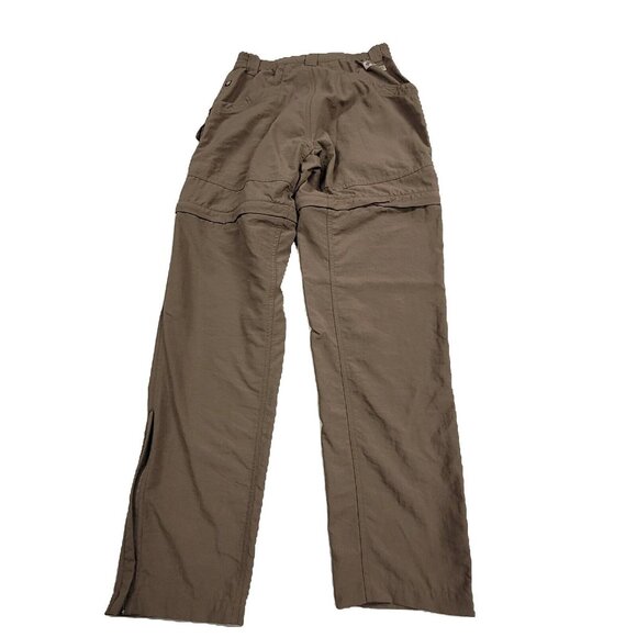 Columbia Women's Hiking Pants (S Long) Olive-Brown Pockets Zip-Off Legs - Picture 2 of 8